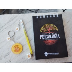 Kit Bloco Caneta e Chaveiro Personalizado